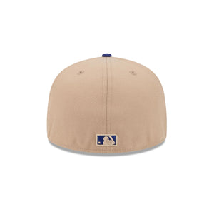 59Fifty Los Angeles dodgers 2T Camel/Royal Fitted Hat - Gray UV