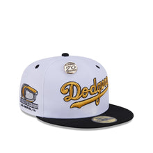 Load image into Gallery viewer, 59Fifty Day Los Angeles Dodgers 70th Anniversary 2-Tone White/Black - Gray UV
