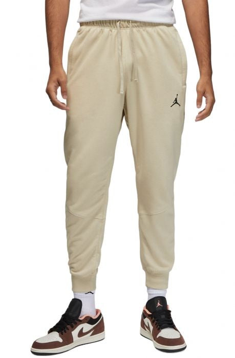Men's Jordan DRI-FIT Sport Crossover Fleece Pants - Rattan/Black