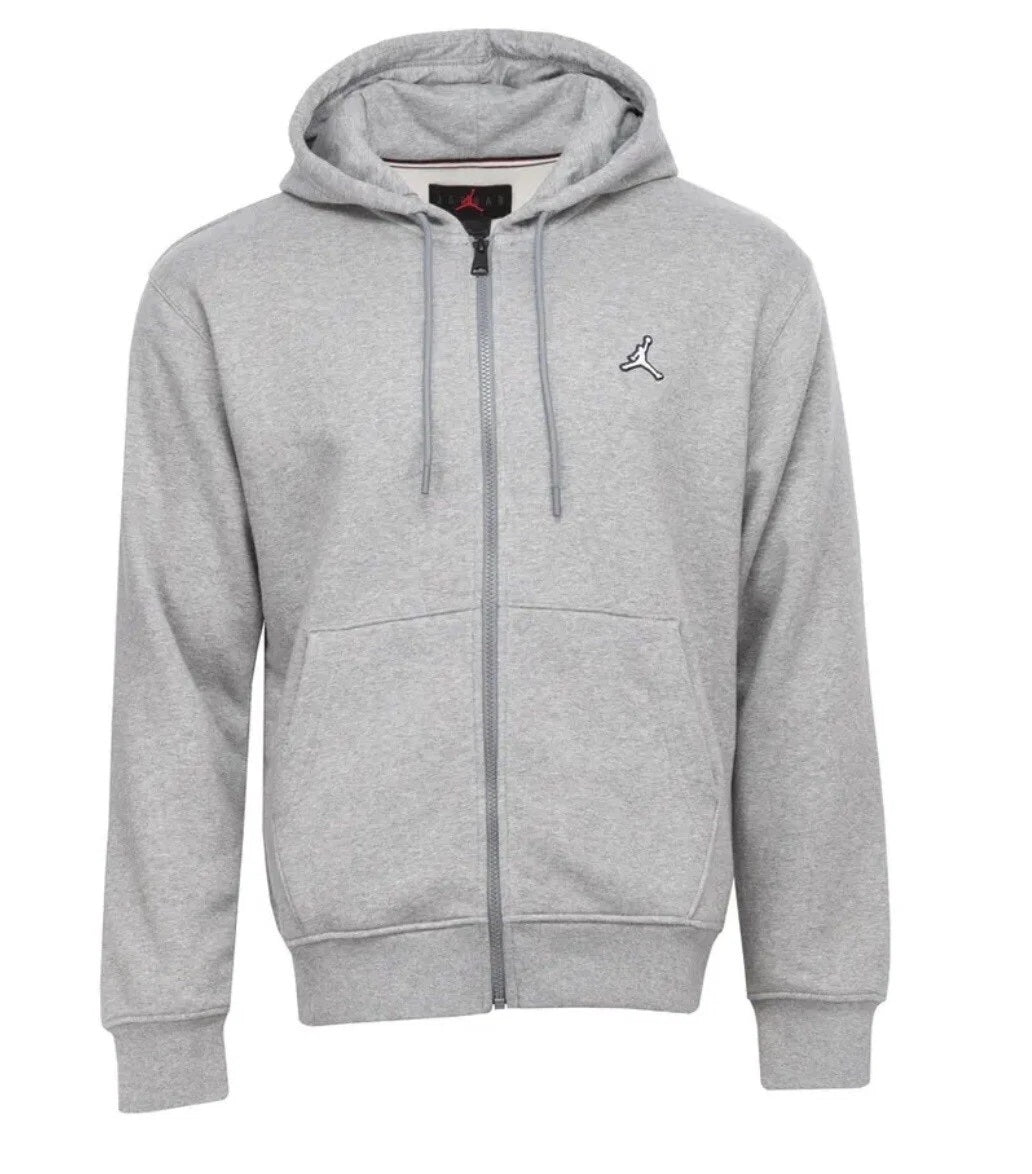 Men's Jordan Essentials Fleece Full-Zip Hoodie - Grey