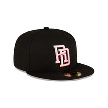 Load image into Gallery viewer, 59Fifty Dominican Republic Baseball Federation Black/Pink Fitted Hat - Gray  UV
