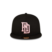 Load image into Gallery viewer, 59Fifty Dominican Republic Baseball Federation Black/Pink Fitted Hat - Gray  UV
