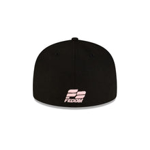 Load image into Gallery viewer, 59Fifty Dominican Republic Baseball Federation Black/Pink Fitted Hat - Gray  UV
