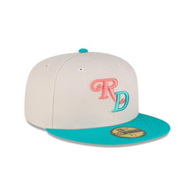 Load image into Gallery viewer, 59Fifty Dominican Republic Baseball Federation Gray/Teal Fitted Hat - Gray  UV

