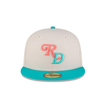 Load image into Gallery viewer, 59Fifty Dominican Republic Baseball Federation Gray/Teal Fitted Hat - Gray  UV

