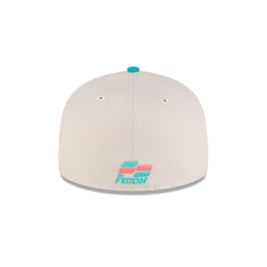 59Fifty Dominican Republic Baseball Federation Gray/Teal Fitted Hat - Gray  UV
