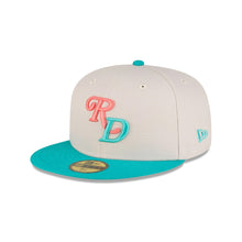 Load image into Gallery viewer, 59Fifty Dominican Republic Baseball Federation Gray/Teal Fitted Hat - Gray  UV
