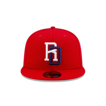 Load image into Gallery viewer, 59Fifty Dominican Republic Baseball Federation Red Fitted Hat - Gray  UV
