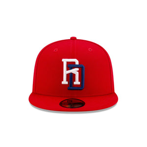 59Fifty Dominican Republic Baseball Federation Red Fitted Hat - Gray  UV