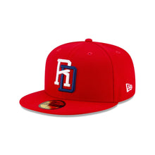 Load image into Gallery viewer, 59Fifty Dominican Republic Baseball Federation Red Fitted Hat - Gray  UV
