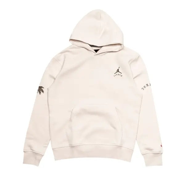 Men's Jordan Flight Artist Series [UMAR RASHID] Fleece Pullover Hoodie - Phantom/Palomino