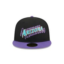 Load image into Gallery viewer, 59Fifty Arizona Diamondbacks New Era Shadow Stitch Fitted Hat - Gray UV
