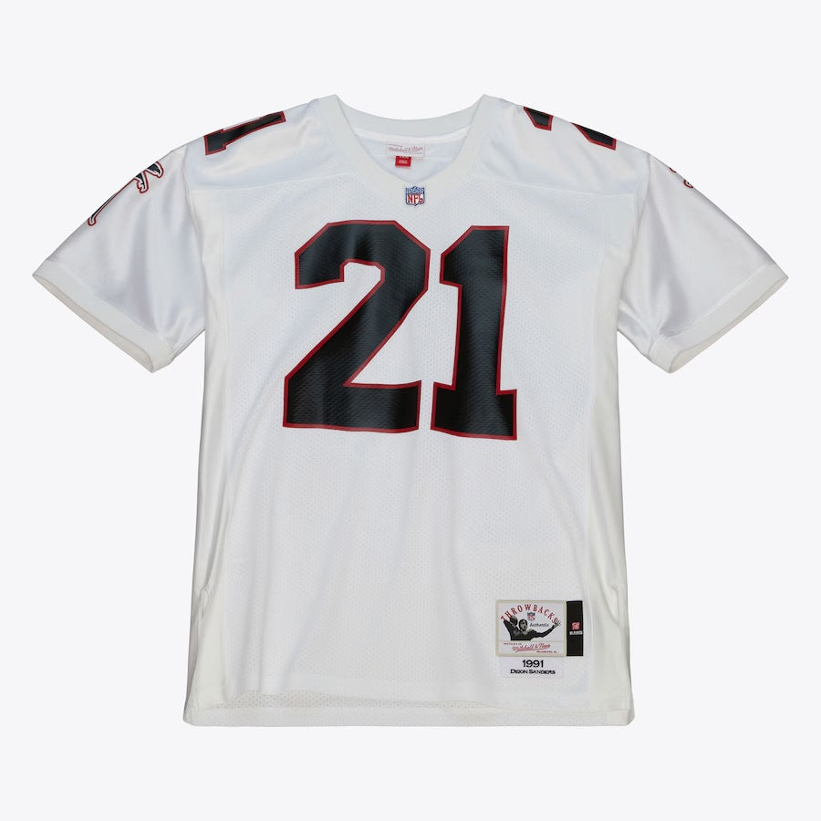 Mitchell & Ness Men's Deion Sanders Atlanta Falcons 1991 Authentic Jersey - White