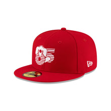 Load image into Gallery viewer, 59Fifty LMB Diablos Rojos del Mexico Game Cap Away Scarlet - Black UV
