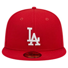 Load image into Gallery viewer, Men&#39;s New Era 59Fifty Los Angeles Dodgers 2020 World Series Scarlet/White Fitted - Gray UV
