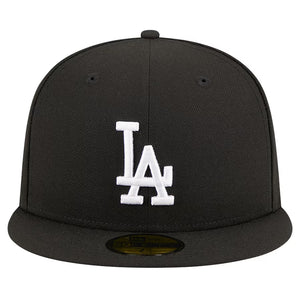 Men's New Era 59Fifty Los Angeles Dodgers 2020 World Series Black/White Fitted - Gray UV