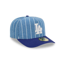 Load image into Gallery viewer, 59Fifty A-Frame Los Angeles Dodgers Blue Parallel Pre Curved Fitted Hat - Gray UV
