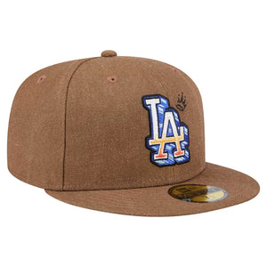 59Fifty Los Angeles Dodgers New Era Logo Scribble Fitted Hat - Gray UV