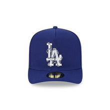 Load image into Gallery viewer, 59Fifty A-Frame Los Angeles Dodgers Royal Barbed Wire Pre Curved Fitted Hat - Gray UV

