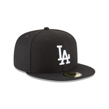 Load image into Gallery viewer, 59Fifty Los Angeles Dodgers MLB Basic Black/White - Grey UV
