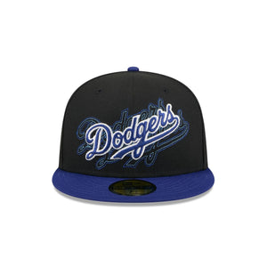 59Fifty Los Angeles Dodgers New Era Shadow Stitch Fitted Hat - Gray UV