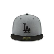 Load image into Gallery viewer, 59Fifty Los Angeles Dodgers MLB Basic 2-Tone Gray/Black - Gray UV
