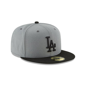 59Fifty Los Angeles Dodgers MLB Basic 2-Tone Gray/Black - Gray UV