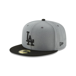 59Fifty Los Angeles Dodgers MLB Basic 2-Tone Gray/Black - Gray UV