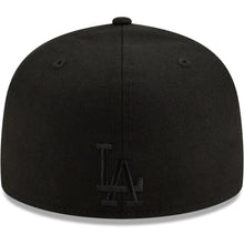 Load image into Gallery viewer, 59Fifty Los Angeles Dodgers New Era Black 2020 World Series Team Fire - Icy UV
