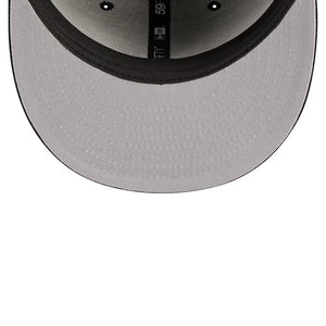 Men's New Era 59Fifty Los Angeles Dodgers 2020 World Series Black/White Fitted - Gray UV