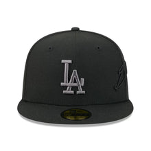 Load image into Gallery viewer, 59Fifty New Era Los Angeles Dodgers Side Script Black - Grey UV
