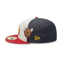 Load image into Gallery viewer, 59Fifty New Era Los Angeles Dodgers MLB City Element Dominican Republic White/Graphite Fitted Hat - Dark Yellow UV
