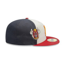 Load image into Gallery viewer, 59Fifty New Era Los Angeles Dodgers MLB City Element Dominican Republic White/Graphite Fitted Hat - Dark Yellow UV

