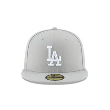 Load image into Gallery viewer, 59Fifty Los Angeles Dodgers MLB Basic Light Gray - Gray UV

