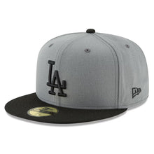 Load image into Gallery viewer, 59Fifty Los Angeles Dodgers 2024 World Series Patch  2-Tone - Gray UV
