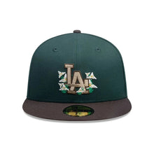 Load image into Gallery viewer, 59Fifty New Era Los Angeles Dodgers MLB City Element Guatemala Green/Brown Fitted Hat - Tan UV
