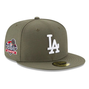 59Fifty Los Angeles Dodgers 2024 World Series Patch Olive - Gray UV