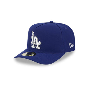 59Fifty A-Frame Los Angeles Dodgers Royal Barbed Wire Pre Curved Fitted Hat - Gray UV