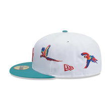Load image into Gallery viewer, 59Fifty New Era Los Angeles Dodgers MLB City Element Honduras White/Green Fitted Hat - Feather UV
