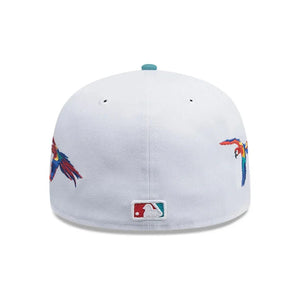 59Fifty New Era Los Angeles Dodgers MLB City Element Honduras White/Green Fitted Hat - Feather UV