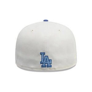 59Fifty New Era Los Angeles Dodgers MLB City Element El Salvador White/Blue Fitted Hat - Green UV