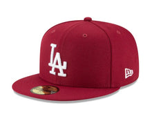 Load image into Gallery viewer, 59Fifty Los Angeles Dodgers 2024 World Series Patch Maroon - Gray UV
