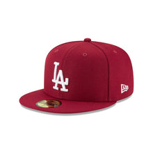 Load image into Gallery viewer, 59Fifty Los Angeles Dodgers MLB Basic Maroon - Grey UV
