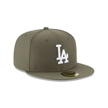 Load image into Gallery viewer, 59Fifty Los Angeles Dodgers MLB Basic Olive - Grey UV
