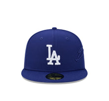 Load image into Gallery viewer, 59Fifty New Era Los Angeles Dodgers Side Script OTC Royal - Grey UV

