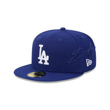 Load image into Gallery viewer, 59Fifty New Era Los Angeles Dodgers Side Script OTC Royal - Grey UV
