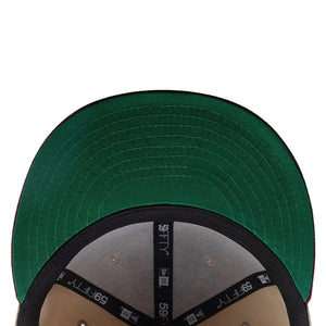59Fifty New Era Los Angeles Dodgers MLB City Element Chile Tan/Dark Red Fitted Hat - Green UV