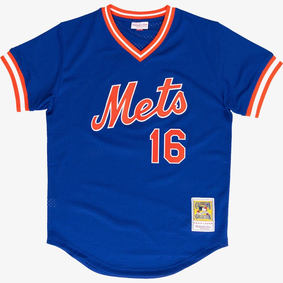 Mitchell & Ness Men's Dwight Gooden Royal New York Mets 1986 Authentic Batting Practice Jersey