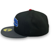 Load image into Gallery viewer, 59Fifty Indianapolis Clowns 2-Tone Black/Graphite - Green UV [MAYHEM - FREE JOKER]
