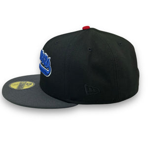 59Fifty Indianapolis Clowns 2-Tone Black/Graphite - Green UV [MAYHEM - FREE JOKER]